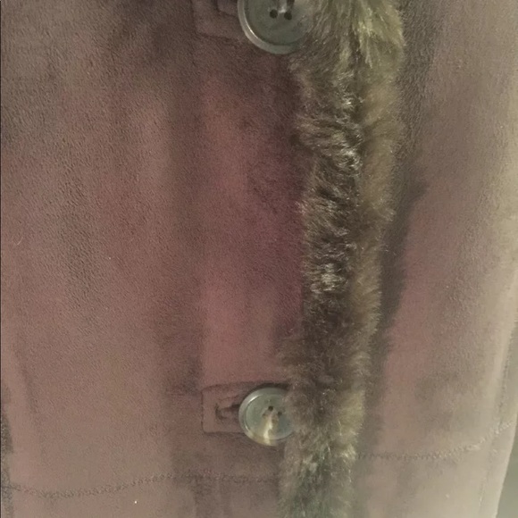 calvin klein suede coat - Picture 3 of 8